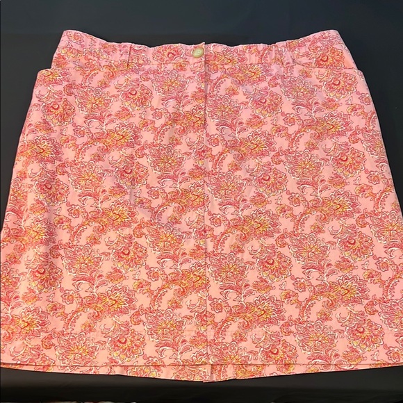 Lands' End Dresses & Skirts - Lands End Plus Size Pink Floral Skirt, Size 20W